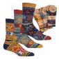 Preview: 2 Paar TippTexx 24 Hygge Wollsocken, kuschelige Norwegersocken